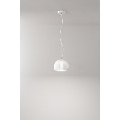 SOSPENSIONE IN GESSO E MET. COL.BIANCO